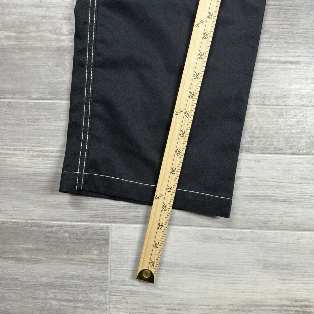 $164 True Religion Cargo Pants Mens 33 x 32 Jet Black Straight Leg Carpenter NWT